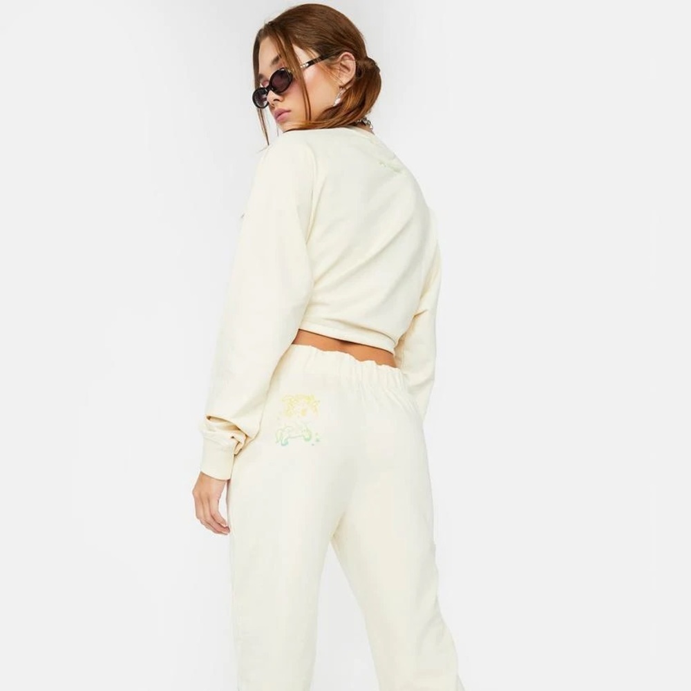 NWT Tokidoki: Rare 🔥 Tokimeki White Unicorno Drawstring Fleece Crop Pullover - Picture 3 of 3